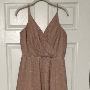 Rose Gold Bridesmaids Dress: size 8